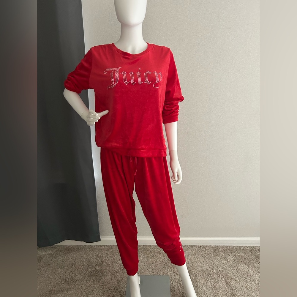 Juicy Couture Red Pajama Set